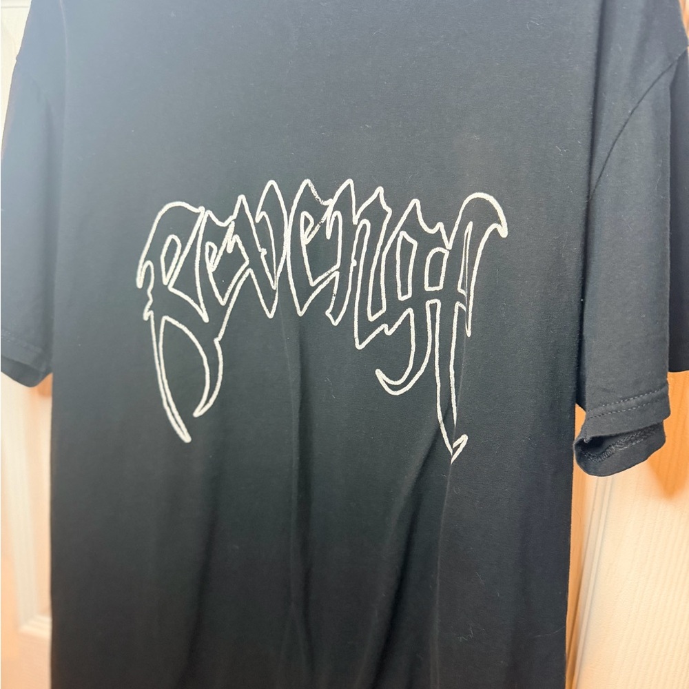 Black Graphic Revenge Metal T-Shirt for Men or Unisex